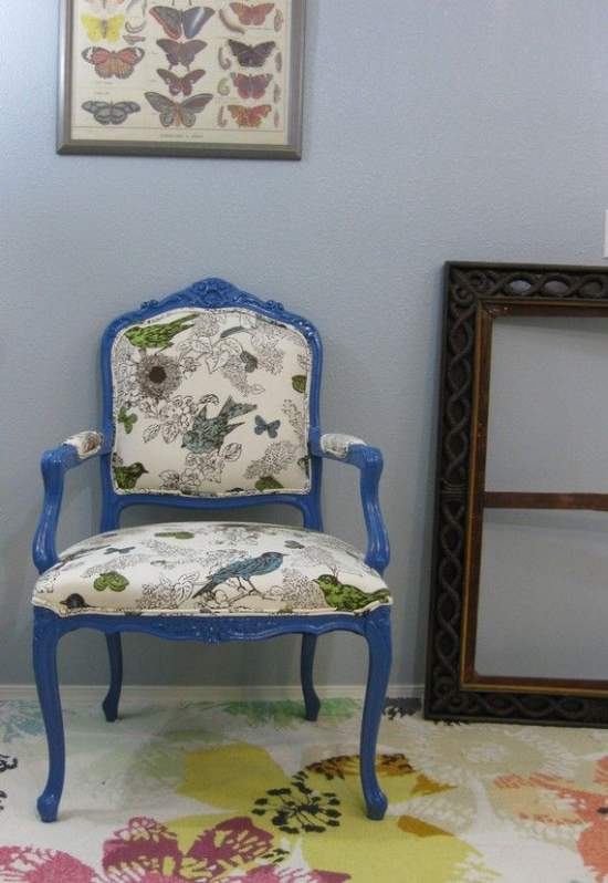 Sillón retapizado